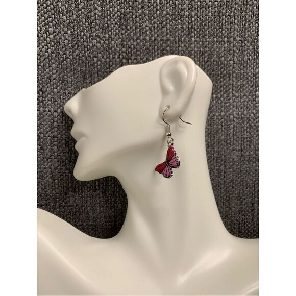 Butterfly Statement Earrings - Picture 1 of 2